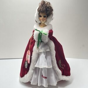 Brinn's 1986 Christmas Musical Collectible December Doll Plays "White Christmas"